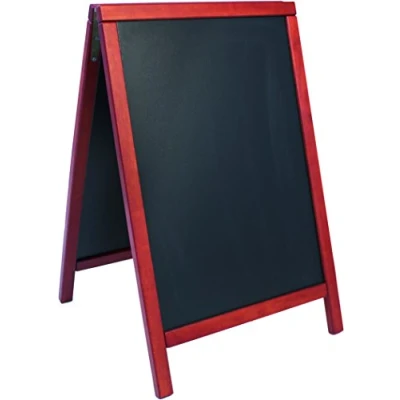Afbeelding van Stoepbord Duplo 9kg, 85x55cm, Mahonie