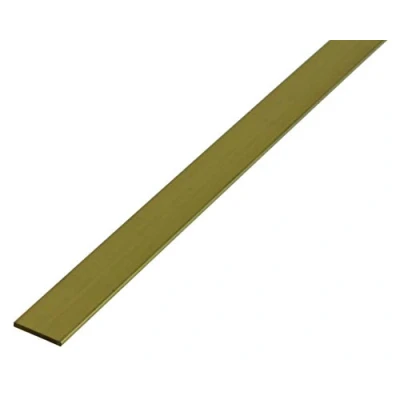 Afbeelding van Alberts 471323 platte Buis, Messing, 1000 x 10 2 mm