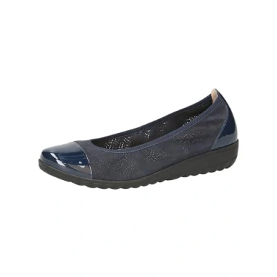 Afbeelding van Caprice Ballerina&#039;s, Dames, Maat: 38, Ocean comb Leer