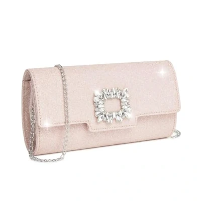 Afbeelding van Miss Lulu Elegante clutch met pailletten voor dames, schoudertas, bruiloft, feest, cocktail, eindejaarsbal, Roze