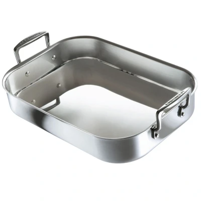 Afbeelding van Le Creuset Rvs Braadslede 35cm 4l