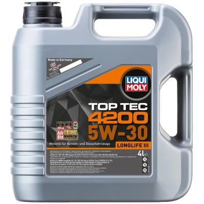 Afbeelding van Motorolie Liqui Moly Top Tec 4200 5W30 C2/C3 4L 3715