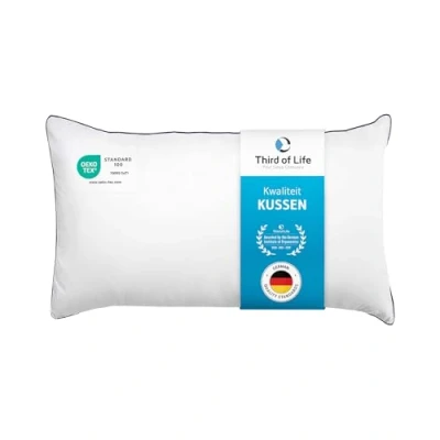 Afbeelding van InSPIRO kussen 60 x 70 cm, innovatieprijs, ergonomie 2022, het beste ergonomische slaapkussen, geschikt voor zij , rug en buikslapers,