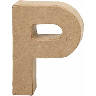 Afbeelding van Creative Letter P Papier mâché 10 Cm
