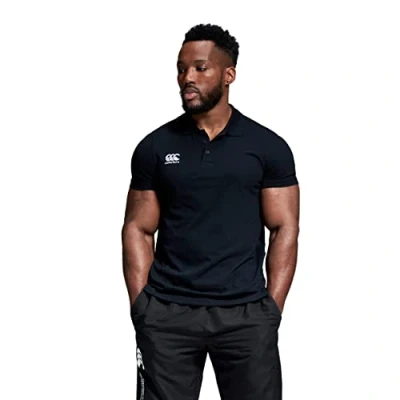 Afbeelding van Canterbury Poloshirt Waimak Heren Polyester Zwart Mt L