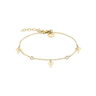 Afbeelding van Tamaris roestvrij stalen armband goud TJ 0008 B 21 cm staal zirkonia, cm, staal, zirkonia