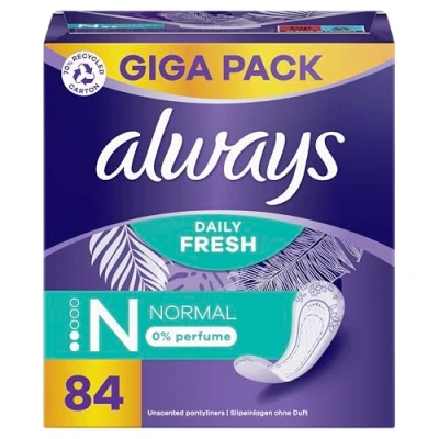 Afbeelding van 4x Always Inlegkruisjes Normal 84 stuks