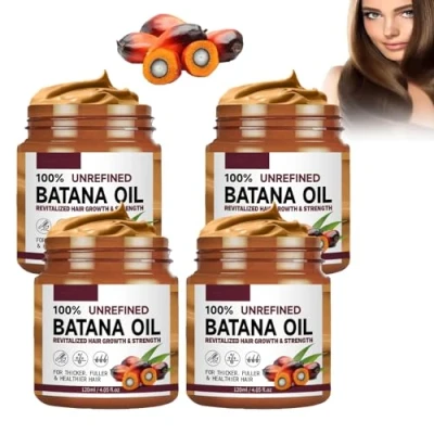 Afbeelding van Bio batana Oil for Hair Growth Ongeraffineerde olie uit Honduras, voor gezonder, dikker en voller haar (4 stuks)
