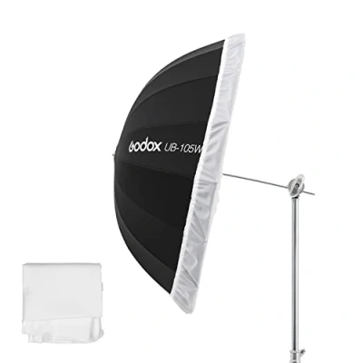 Afbeelding van GODOX UB 105W parabool zwart wit reflecterend 105 cm