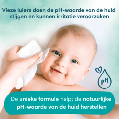 Afbeelding van Pampers Harmonie Aqua Billendoekjes 144 doekjes 3 x 48
