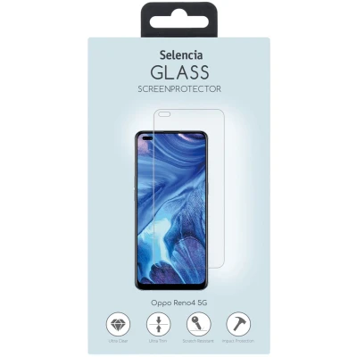 Afbeelding van Selencia Screenprotector Geschikt voor Oppo Reno4 5G Tempered Glass Gehard Glas