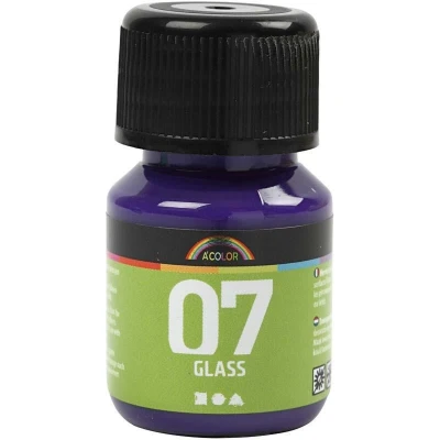 Afbeelding van Glasverf Porseleinverf rood paars A Color Glass 30ml