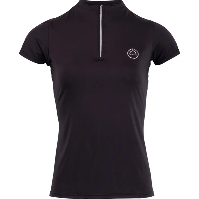 Afbeelding van Montar Poloshirt Everly Crystal Logo Zwart L