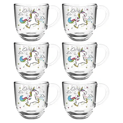 Afbeelding van Leonardo Bambini glas 280ml eenhoorn set van 6 glazen