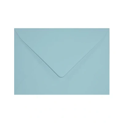 Afbeelding van Netuno 25 enveloppen lichtblauw B6 125 x 175 mm 115 g Sirio Color Celeste spitse flap gekleurde voor brieven wenskaarten uitnodigingskaarten bruiloft verjaardagen Kerstmis cadeauenvelop