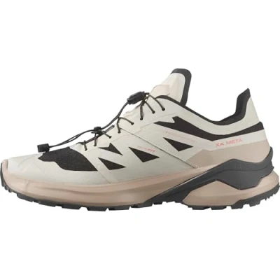 Afbeelding van Salomon Xa Meta Gore tex Chaussures de randonnée pour femme fabriquées en France, Black Oxford Tan Tender Peach, 40 EU