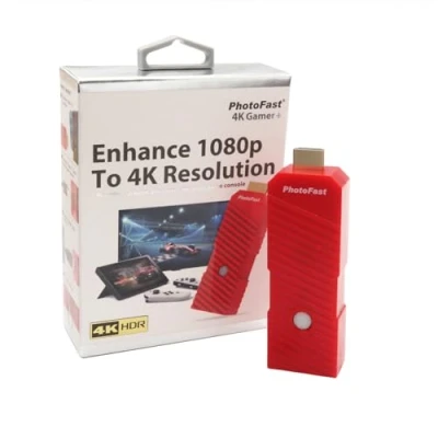 Afbeelding van Mcbazel PhotoFast 4K Gamer+ Enhance 1080p à 4R Résolution Adaptateur Switch Console Processeur vidéo pour NS Switch/Switch OLED/PS4/Wii U/Chromecast