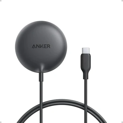 Afbeelding van Anker Zolo Magnetische draadloze oplader Qi2 15W MagSafe voor iPhone serie 16/15/14/13, AirPods en meer (adapter niet inbegrepen)