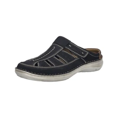 Afbeelding van Josef Seibel New Anvers 76 Klittenbandschoenen voor heren, breedte K (extra breed), uitneembare binnenzool, Donkerblauw, 45 EU Large