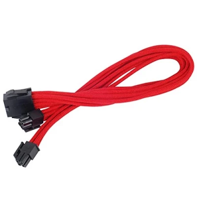 Afbeelding van Silverstone ATX Uitbreiding 8 8(4+4)Pin rood, Interne kabel (PC)