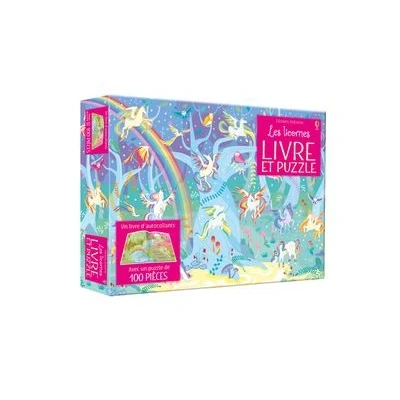Image de Coffret Les licornes (livre + puzzle de 100 pièces)