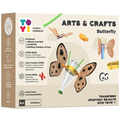 Afbeelding van Toyi Arts and Crafts Butterfly Building Kit