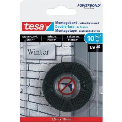 Afbeelding van Powerbond Tesa 77748 montagetape baksteen 19mmx1,5m