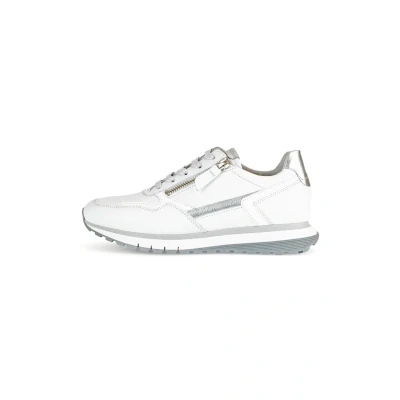 Afbeelding van Gabor 66.378 /Silver H Sneakers Maat 35.5 Wit Schutrups