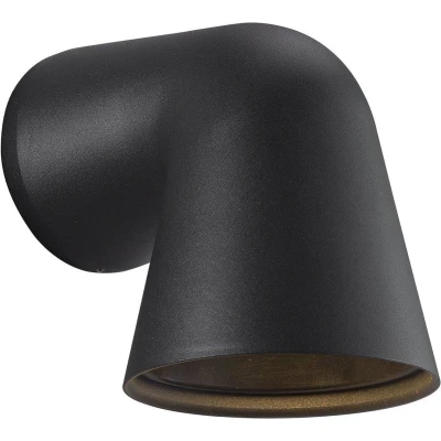 Afbeelding van Nordlux Front single wandlamp IP44 GU10 zwart