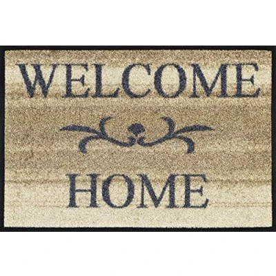 Afbeelding van Kleen Tex Deurmat Wash &amp; Dry Welcome Home Beige 40 x 60cm