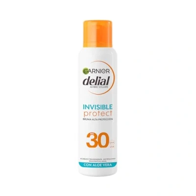 Afbeelding van Garnier Delial Invisible Protect Brume solaire corporelle avec [Aloe Vera] Haute protection FPS 30 Finition transparente Non collante Très résistant à l&#039;eau 150 ml