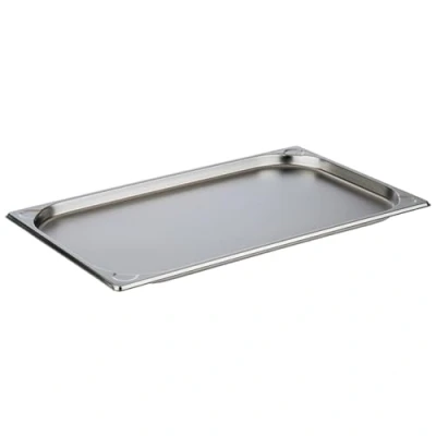 Afbeelding van APS 81100 GN container 1/1, gastronormcontainer van roestvrij staal, afmetingen 32,5 x 53 cm, diepte 20 mm, volume 2,5 liter