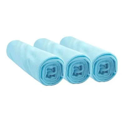 Image de Lot de 3 housses pour matelas à langer Couleur Turquoise