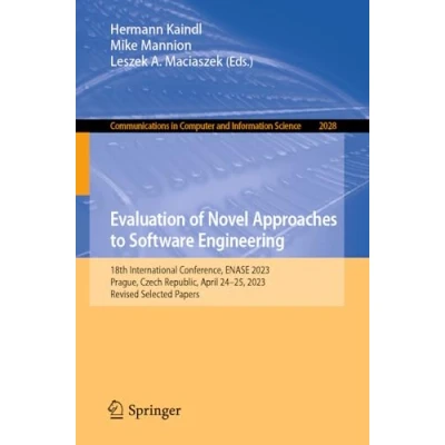 Afbeelding van Communications in Computer and Information Science Evaluation of Novel Approaches to Software Engineering
