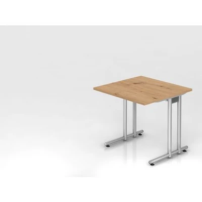 Afbeelding van NANO 8 S Bureau 80 x Essen Eik/Zilver
