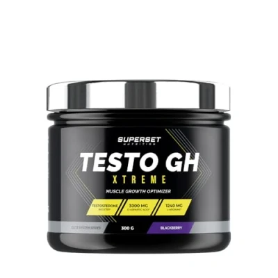 Afbeelding van Superset Nutrition Testo GH Xtreme (300g) testosteron Boosters Natuurlijke booster en sterk geconcentreerd Blackberry