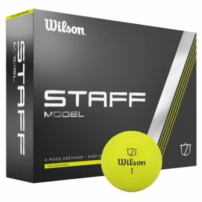 Afbeelding van Wilson Staff Model Golfballen 2024 Geel 12 Stuks