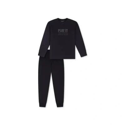 Afbeelding van Schiesser Pyjama NAVY 140