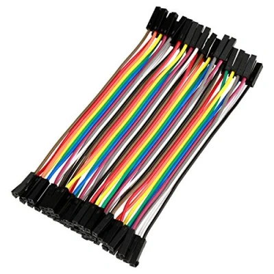 Afbeelding van Akozon Elektronische kabel, 5 stuks, kleurrijk, 10 cm, kabels, Dupont BreadboardJumper Wires Kit 40 pins vrouwelijk, voor Arduino kabels