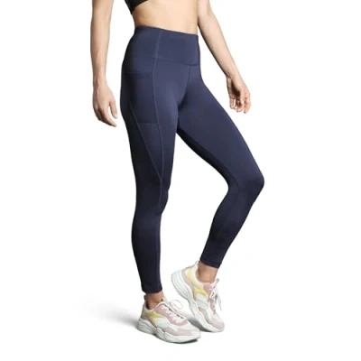 Afbeelding van DANISH ENDURANCE Workout Leggings, voor Dames, Hoge Taille, met Zak, Marineblauw, L