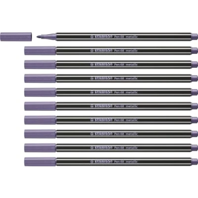 Afbeelding van Viltstift STABILO Pen 68/855 medium metallic lila