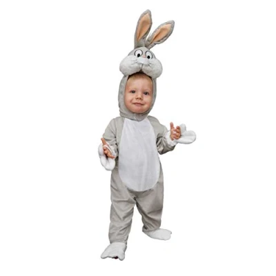 Afbeelding van Warner Bros. Verkleedpak Bugs Bunny Junior Katoen Grijs Maat 86