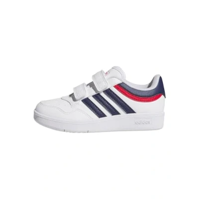 Afbeelding van adidas Uniseks kinderen HOOPS 4.0 schoenen, Ftwr wit/donkerblauw / betere scarlet, 35 EU, Wit/Donker Blauw/Better Scarlet