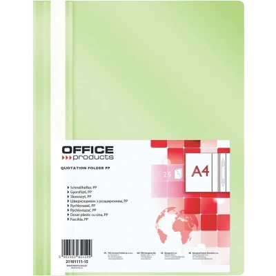 Afbeelding van OFFICE products snelhechtmap, lichtgroen 25 stuks