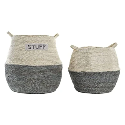 Afbeelding van Basket spelset DKD Home Decor Natuurlijke Vezel (40 x 40 38 cm)