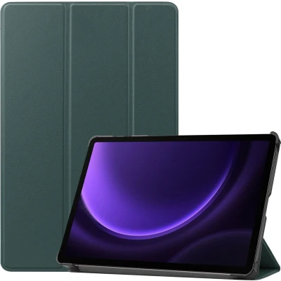 Afbeelding van iMoshion Tablet Hoes Geschikt voor Samsung Galaxy Tab S9 11.0 inch FE / Trifold Bookcase Donkergroen