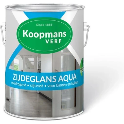 Afbeelding van Koopmans Zijdeglans Aqua Ready Mixed 0,75 ltr wit (RAL 9010) Huis &amp; Interieur