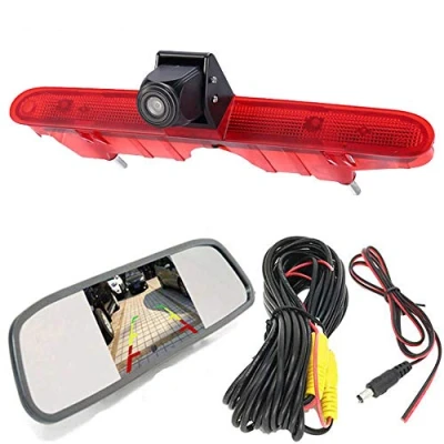 Afbeelding van HD Hoge Remlamp Achteruitrijcamera Kan de hoek aanpassen Compatibel met Toyota Proace/Citroen Berlingo B9 Mk2 MK3 Furgon/Opel Combo/Limousine X19/Peugeot Partner Tepee/Rifter