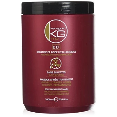 Afbeelding van KERAGOLD PRO DD masker zonder keratinesulfaat/hyaluronzuur, 1 l, 2 stuks