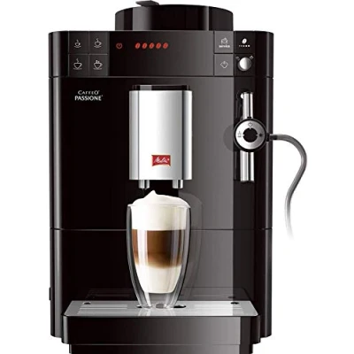 Image de Melitta CAFFEO Passione Machine à café automatique avec mousseur lait 15 bar noir
